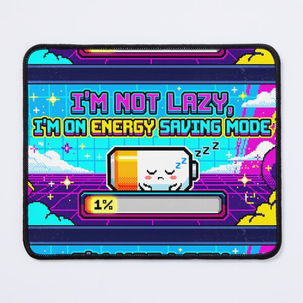 Item preview, Zzz Energy Saving Mode Neon Colors designed and sold by ART ATTACK ZONE.