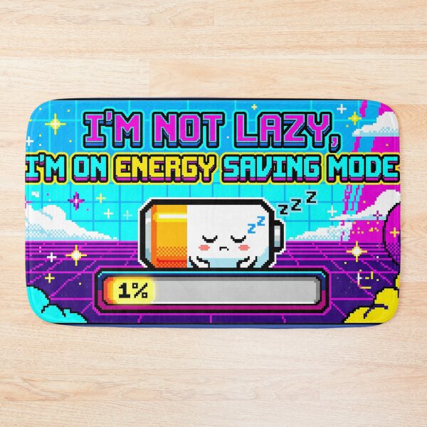 Item preview, Zzz Energy Saving Mode Neon Colors designed and sold by ART ATTACK ZONE.