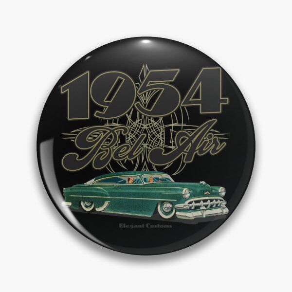 Item preview, 1954 Bel Air Chopped with text - Lowrider, Kustom, Hot Rod, Muscle Car designed and sold by Elegant Customs.
