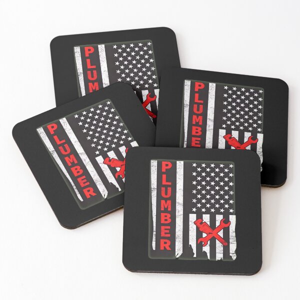 Item preview, Plumber American Flag Wrench Patriotic Tradesman designed and sold by GenevieveWood.