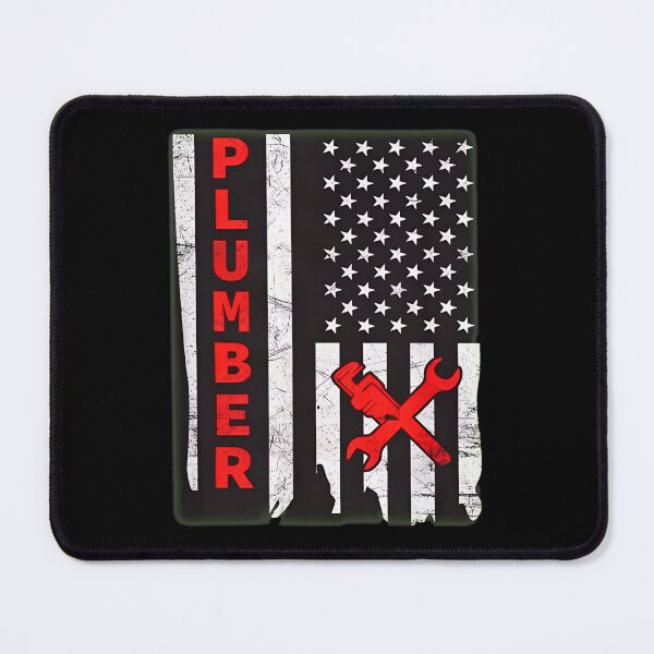 Item preview, Plumber American Flag Wrench Patriotic Tradesman designed and sold by GenevieveWood.