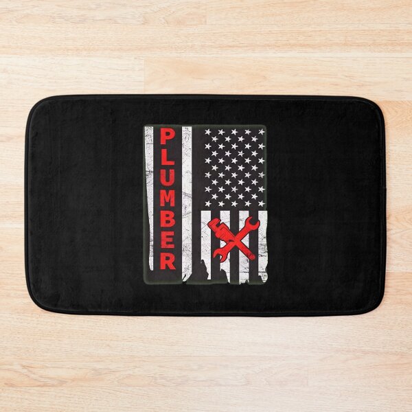 Item preview, Plumber American Flag Wrench Patriotic Tradesman designed and sold by GenevieveWood.