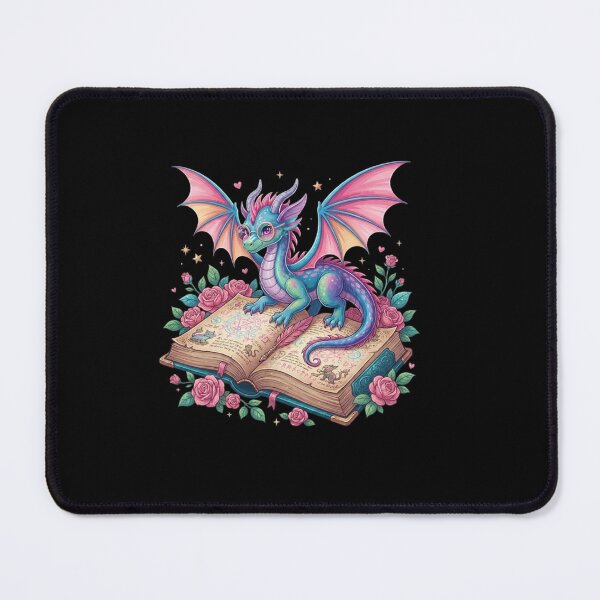 Item preview, Cute Pastel Dragon Reading Magical Book Floral Fantasy Design designed and sold by Ostericaimusa.