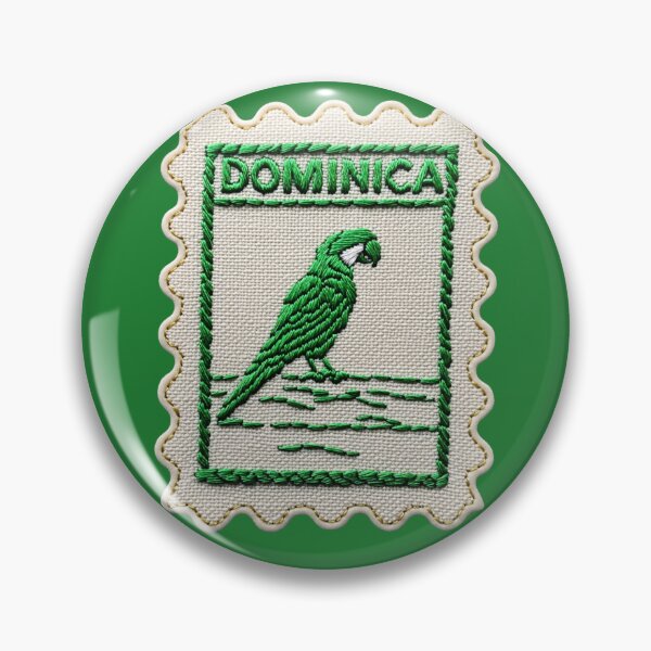 Item preview, Dominica Travel Patch Sisserou Parrot Embroidered designed and sold by tiigerdad.