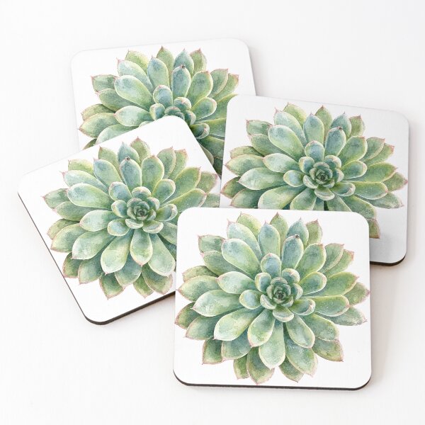 Item preview, Echeveria Succulent Botanical Watercolor designed and sold by Shew Gallery.