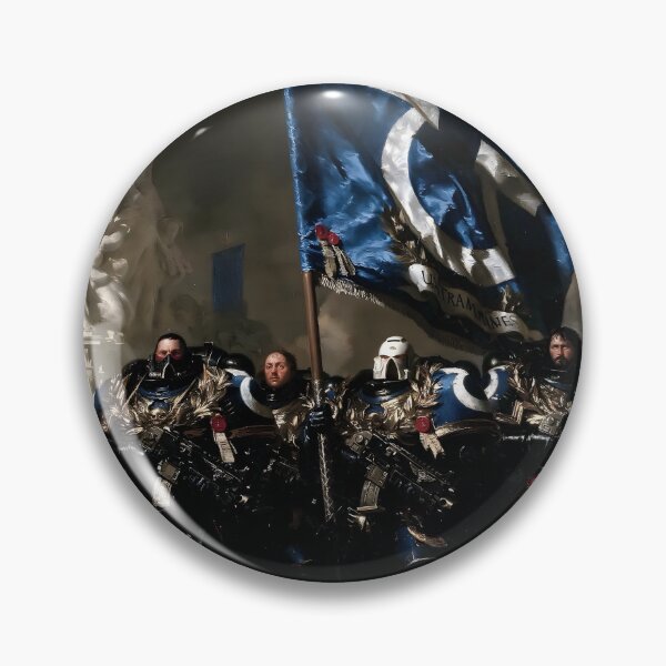 Item preview, Honor of Ultramar – Classical Oil Painting Ultramarines Banner designed and sold by BravenBold.
