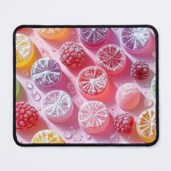 Item preview, Fruit gums, candies, raspberries, sweets, patterns designed and sold by angel-cat-22.
