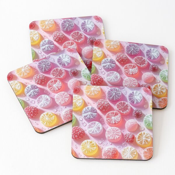 Item preview, Fruit gums, candies, raspberries, sweets, patterns designed and sold by angel-cat-22.