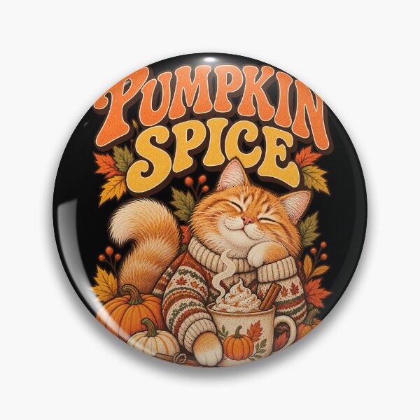 Item preview, Pumpkin Spice Cat – Cozy Autumn Catnaps designed and sold by manszoank.