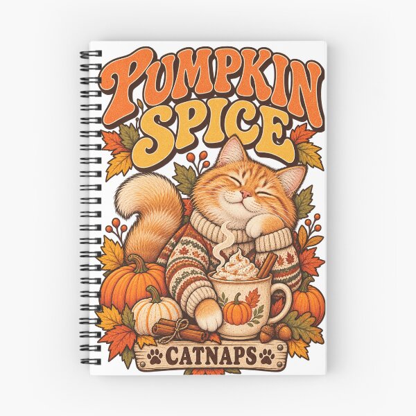 Item preview, Pumpkin Spice Cat – Cozy Autumn Catnaps designed and sold by manszoank.