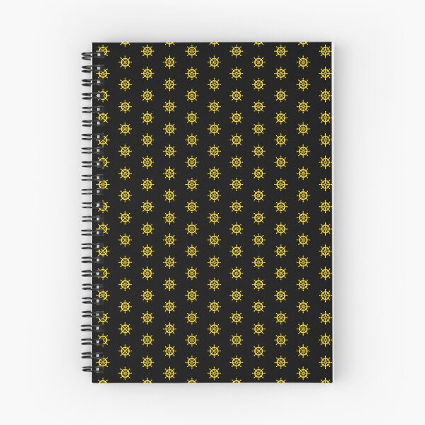 Item preview, Gold Nautical Ship Wheel Design designed and sold by pattern-archive.