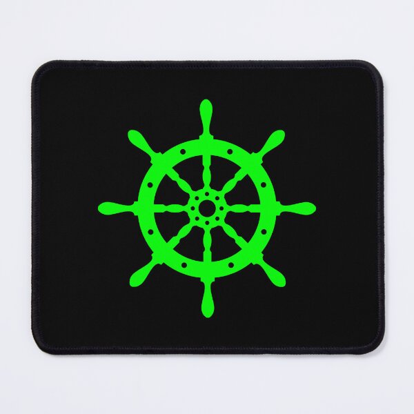 Item preview, Lime Nautical Ship Wheel Design designed and sold by pattern-archive.