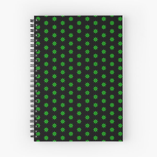 Item preview, Lime Nautical Ship Wheel Design designed and sold by pattern-archive.
