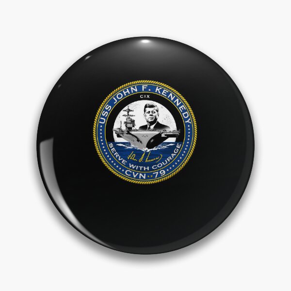 Item preview, USS John F Kennedy CVN-79 Serve With Courage Navy Emblem designed and sold by Osstaramilua.