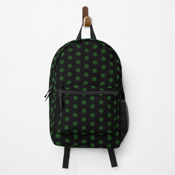 Item preview, Green Nautical Ship Wheel Design designed and sold by pattern-archive.