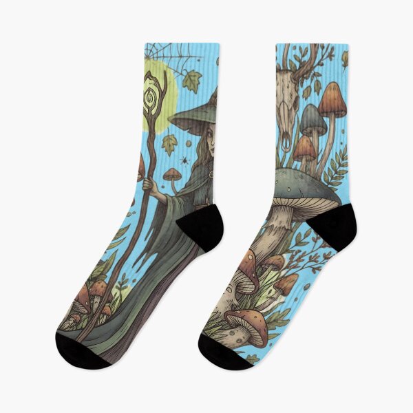 Item preview, Forest Witch Mushroom Owl Black Cat Graphic designed and sold by Exquisite Design Studio „Paculówka”.