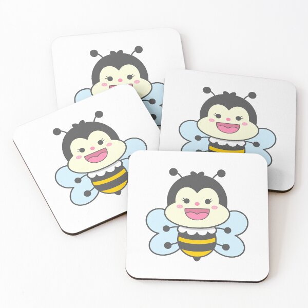 Item preview, Cute cartoon honey bee character for Happy Gardener theme designed and sold by nuchz.