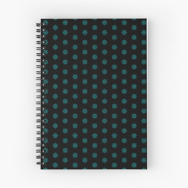 Item preview, Teal Nautical Ship Wheel Design designed and sold by pattern-archive.