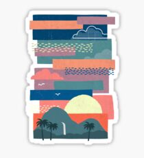 Tropical Skies Sticker