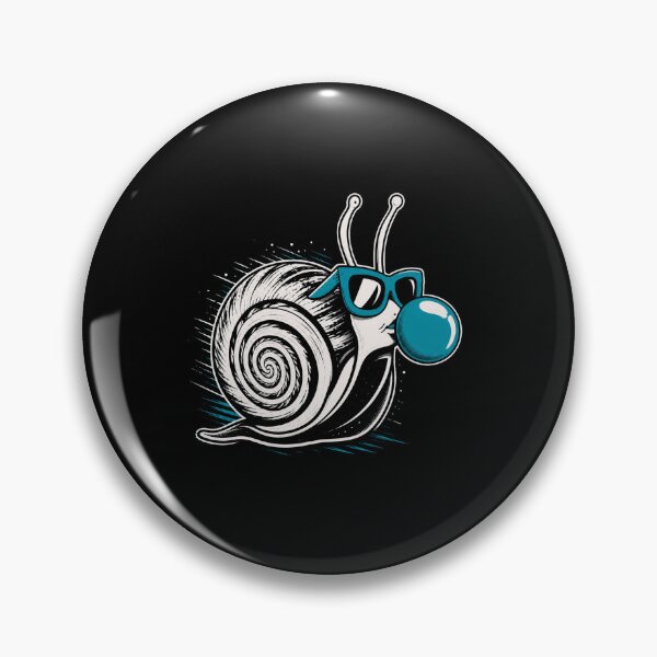 Item preview, Cool Snail with Sunglasses and Bubble Gum Funny Cartoon Design designed and sold by MiALopezArt.