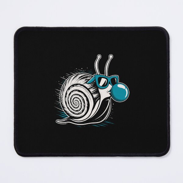 Item preview, Cool Snail with Sunglasses and Bubble Gum Funny Cartoon Design designed and sold by MiALopezArt.