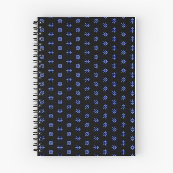 Item preview, Royal Blue Nautical Ship Wheel Design designed and sold by pattern-archive.