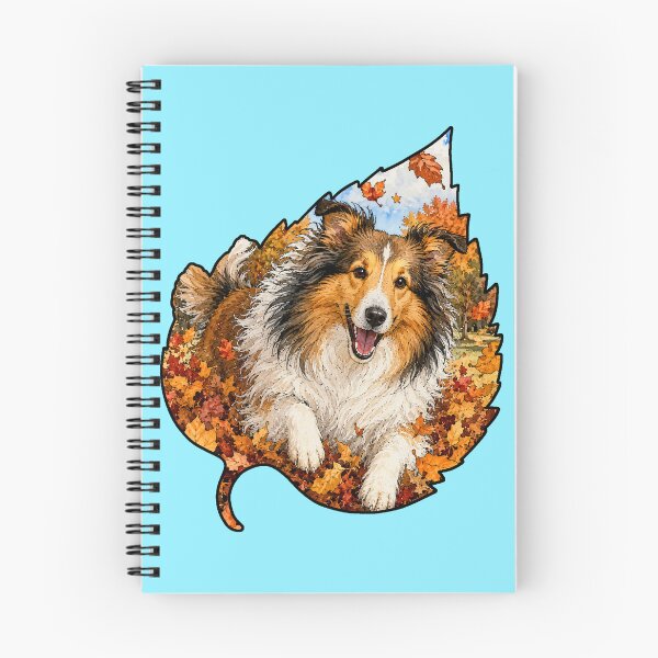 Item preview, Fall Collie Dog Playing In Autumn Leaves designed and sold by Lion and Lamb Design.