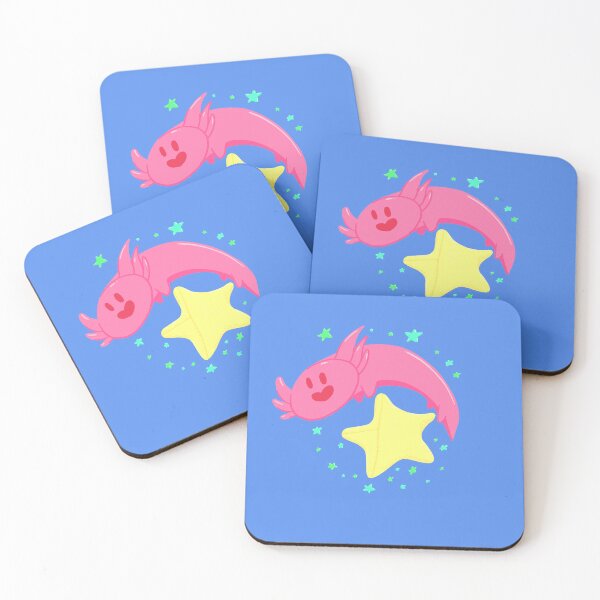 Item preview, Axolotl Jumping Over a Paper Star designed and sold by VODkmw.