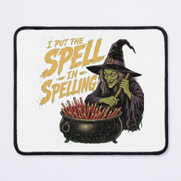 Item preview, I Put The Spell In Spelling Witch Design designed and sold by GrooveAndGlow.
