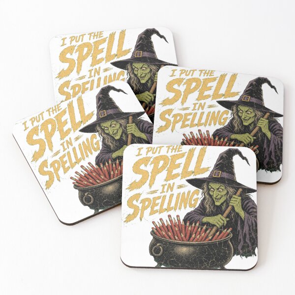 Item preview, I Put The Spell In Spelling Witch Design designed and sold by GrooveAndGlow.