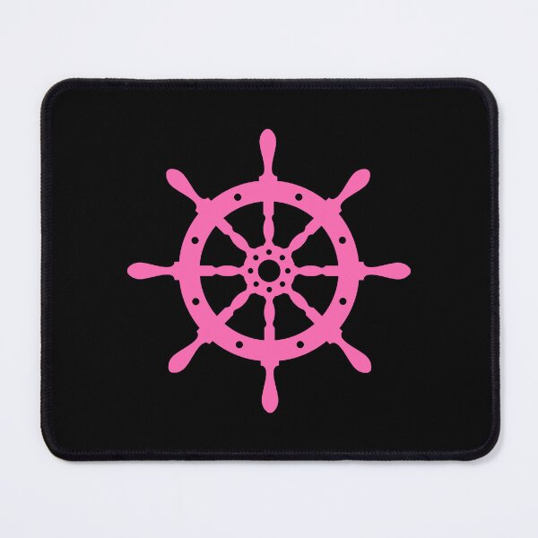 Item preview, Pink Nautical Ship Wheel Design designed and sold by pattern-archive.