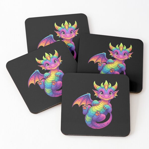 Item preview, Cute Rainbow Baby Dragon Colorful Fantasy Creature Design designed and sold by Ostericaimusa.