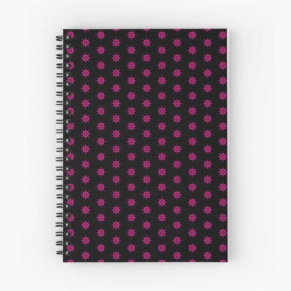 Item preview, Hot Pink Nautical Ship Wheel Design designed and sold by pattern-archive.