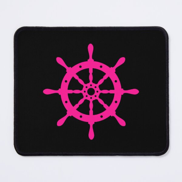 Item preview, Hot Pink Nautical Ship Wheel Design designed and sold by pattern-archive.