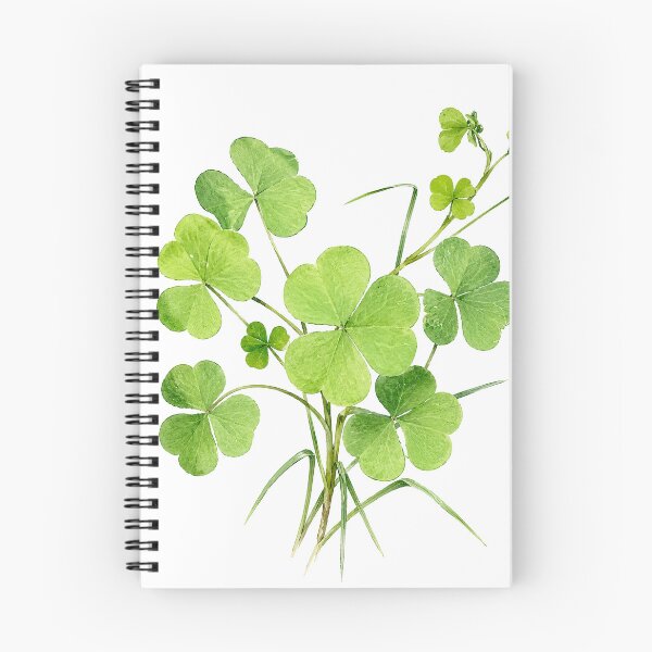 Item preview, Green Clover Leaves Botanical Watercolor designed and sold by Shew Gallery.