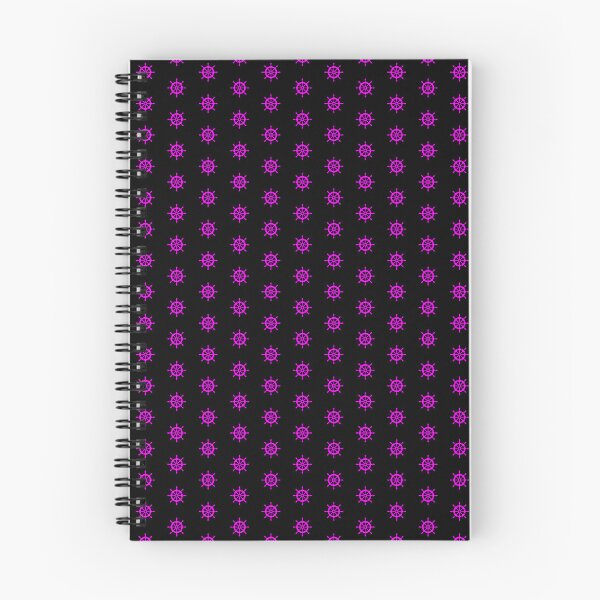 Item preview, Magenta Nautical Ship Wheel Design designed and sold by pattern-archive.