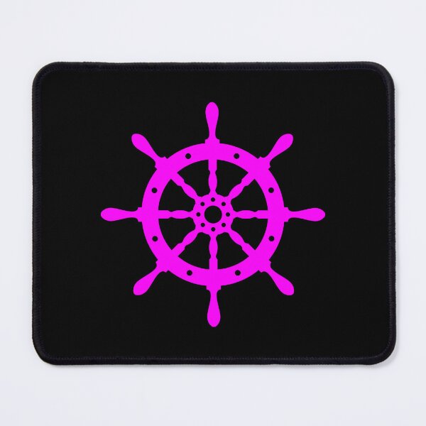 Item preview, Magenta Nautical Ship Wheel Design designed and sold by pattern-archive.