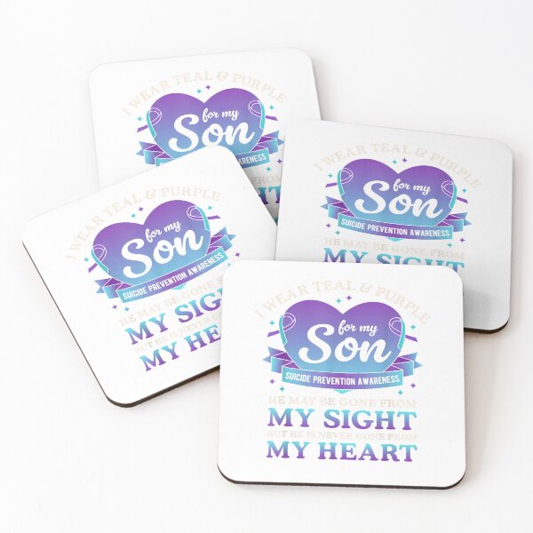 Item preview, I Wear Teal & Purple for My Son Suicide Prevention Awareness T-Shirt designed and sold by Badriiiii.