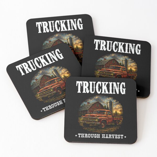 Item preview, Trucking Through Harvest Vintage Red Farm Truck designed and sold by Jt41.