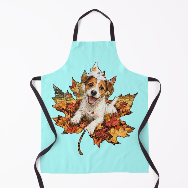 Item preview, Fall Jack Russell Terrier Dog Playing In Autumn Leaves designed and sold by Lion and Lamb Design.