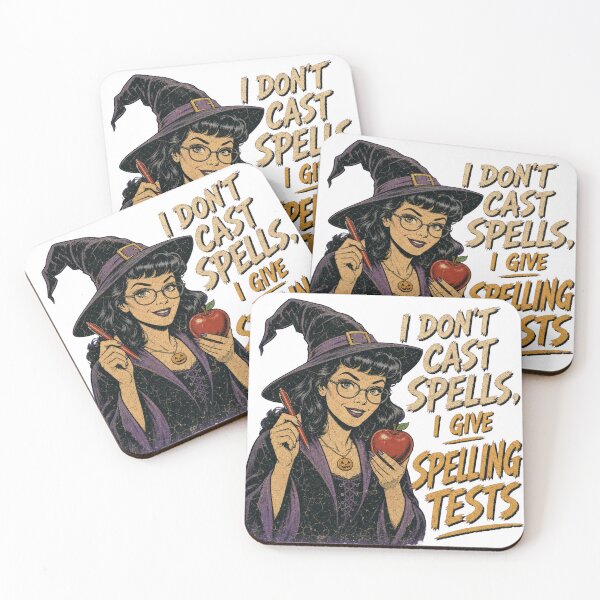Item preview, I Don't Cast Spells Spelling Tests Teacher Design designed and sold by GrooveAndGlow.