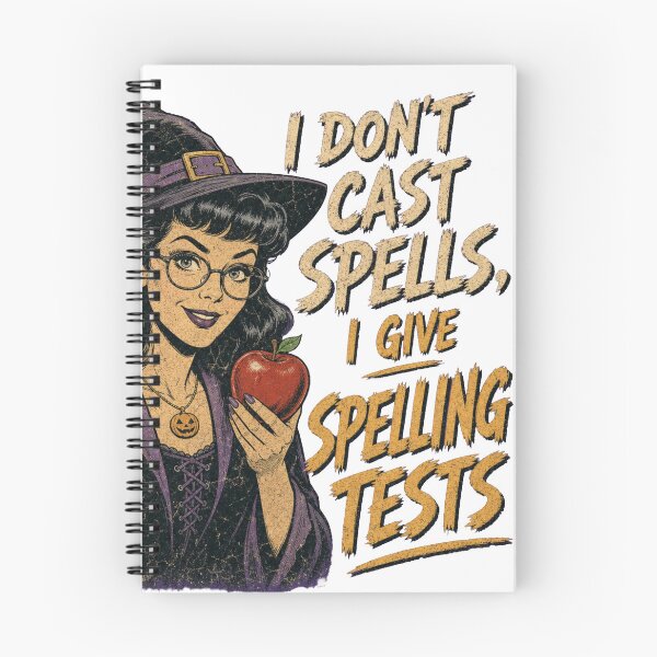 Item preview, I Don't Cast Spells Spelling Tests Teacher Design designed and sold by GrooveAndGlow.