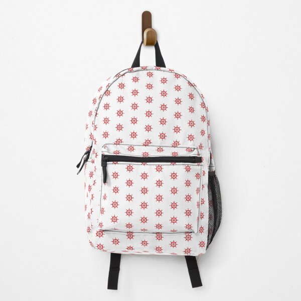 Item preview, Red Nautical Ship Wheel Design designed and sold by pattern-archive.