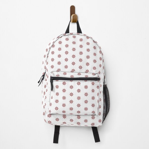Item preview, Dark Red Nautical Ship Wheel Design designed and sold by pattern-archive.