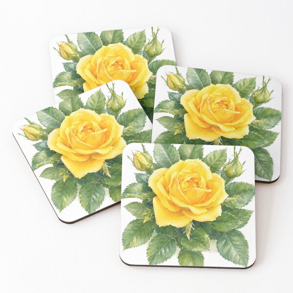 Item preview, Yellow Rose Botanical Watercolor designed and sold by Shew Gallery.