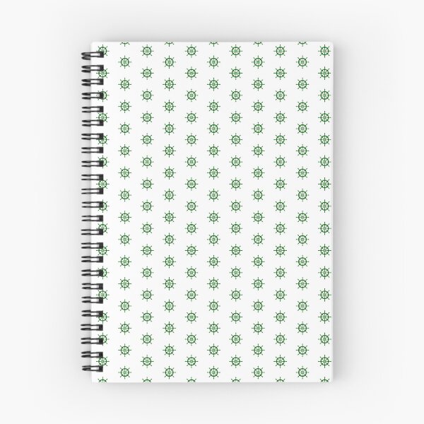 Item preview, Dark Green Nautical Ship Wheel Design designed and sold by pattern-archive.