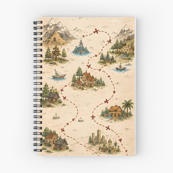 Item preview, Imaginary Journey Map – Travel Route Design designed and sold by KWW SHOP.
