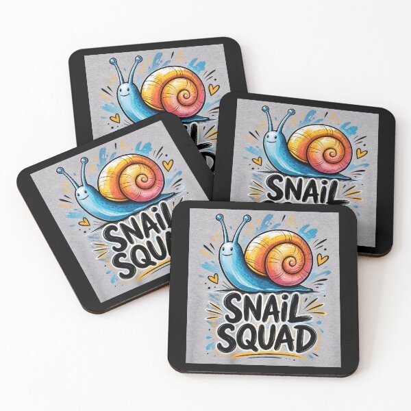 Item preview, Snail Squad Cute Colorful Snail Lover Friendship Team Design designed and sold by MiALopezArt.