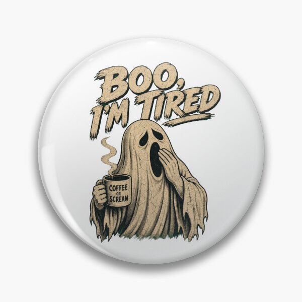 Item preview, Boo I'm Tired Ghost Coffee Design designed and sold by GrooveAndGlow.