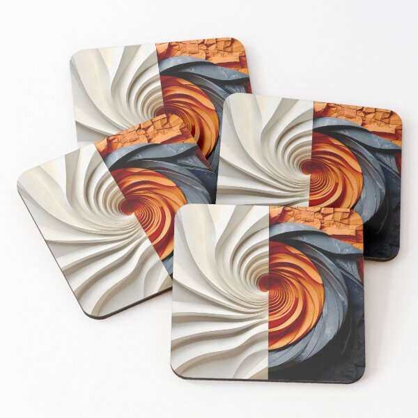 Item preview, Chalk White Plaster and Rustic Stone Vortex designed and sold by Vicky Brago-Mitchell®.